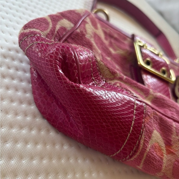 Vintage Coach Chenile Python Shoulder Bag - Picture 4 of 10